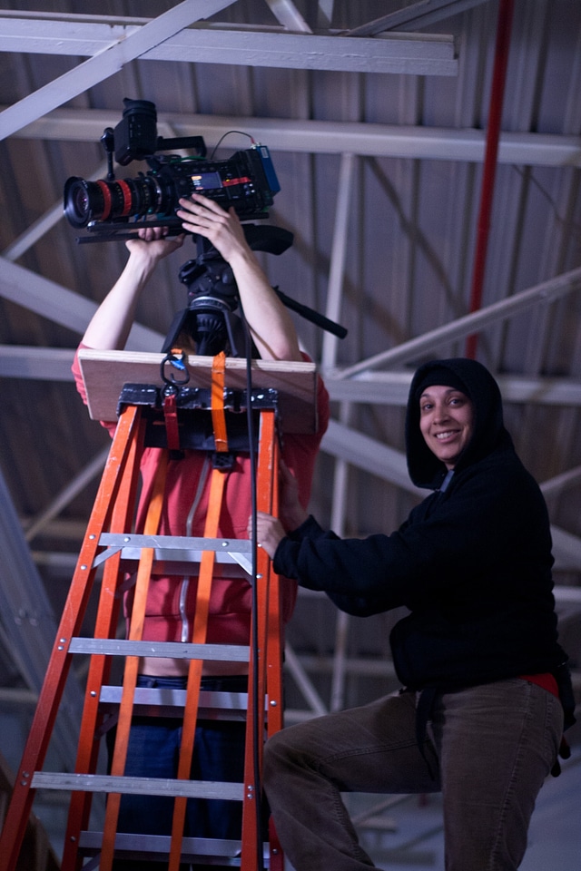 Filming video teamwork
