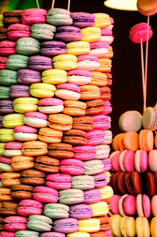 Macarons multicolors