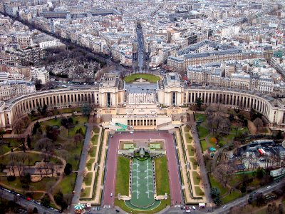 Trocadéro vu de la Tour Eiffel photo