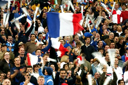 Supporters français lors d'un match photo
