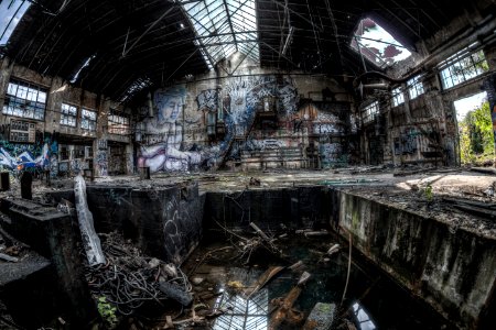 Berlin Lost Place Fisheye (Royalty Free)