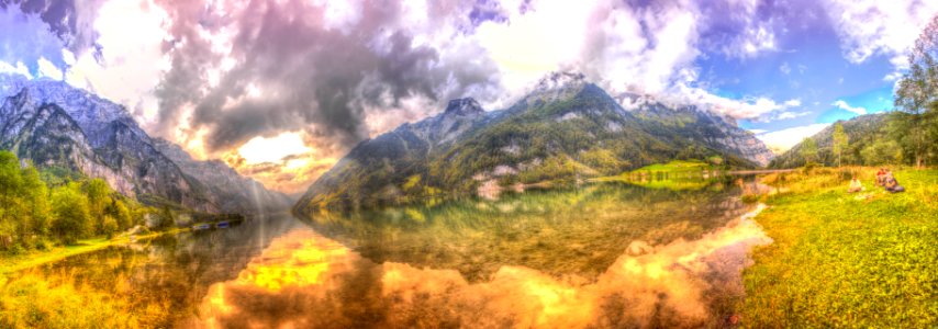 Klöntal Panorama HDR photo