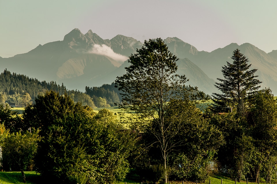 Alpine allgäu mountain landscape