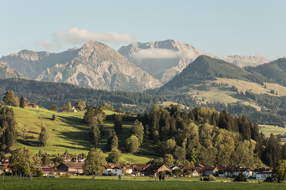 Mountain landscape mountain meadow allgäu