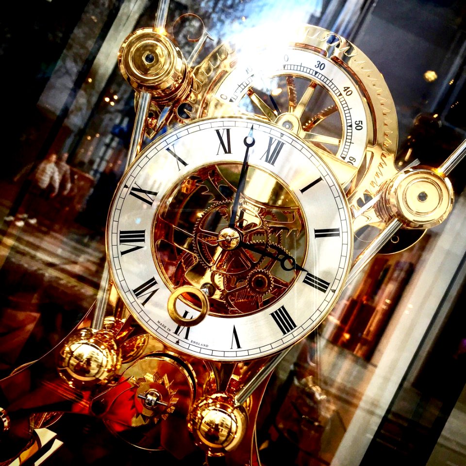 Mechanical Clock - New Bond Street Shop Window