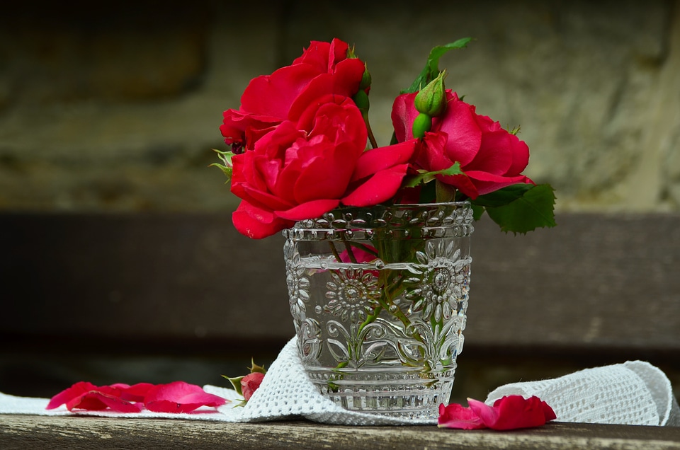 Bouquet of roses red rose bloom photo