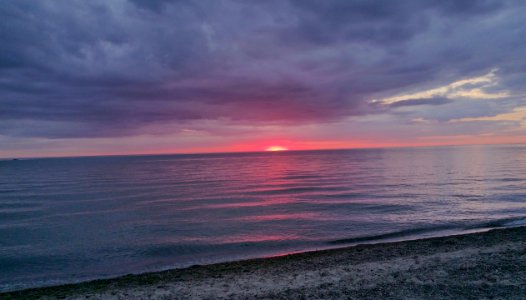 Sunset at Angola, NY photo