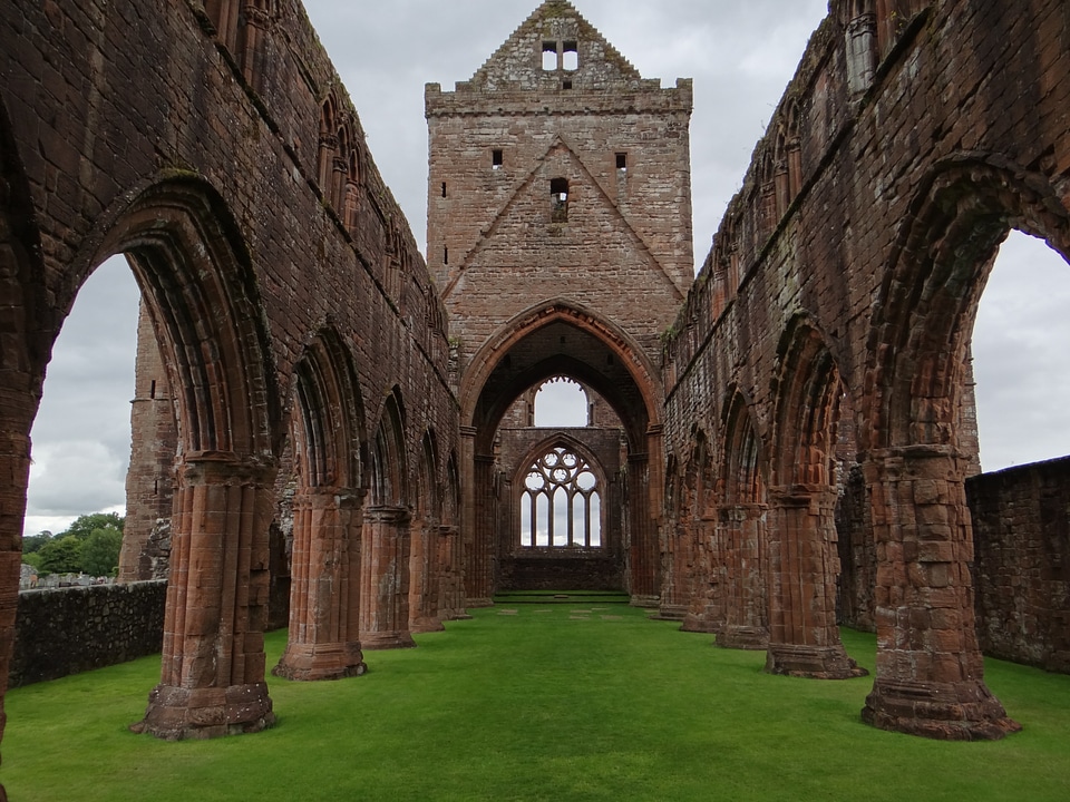 Building historical church ruins