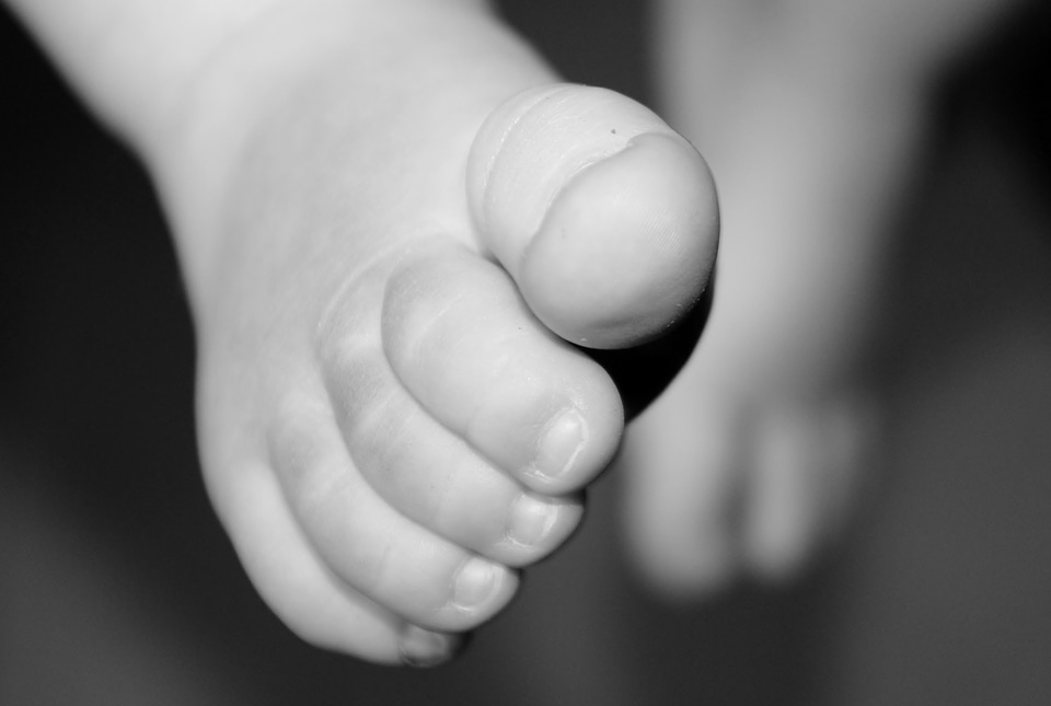 Ten small child close up
