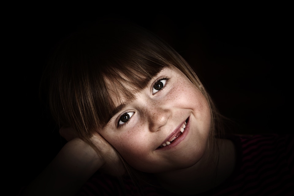 Smile gap portrait