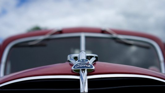 Ford V8 truck badge photo