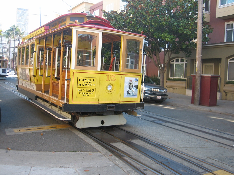 Yellow road tracks photo