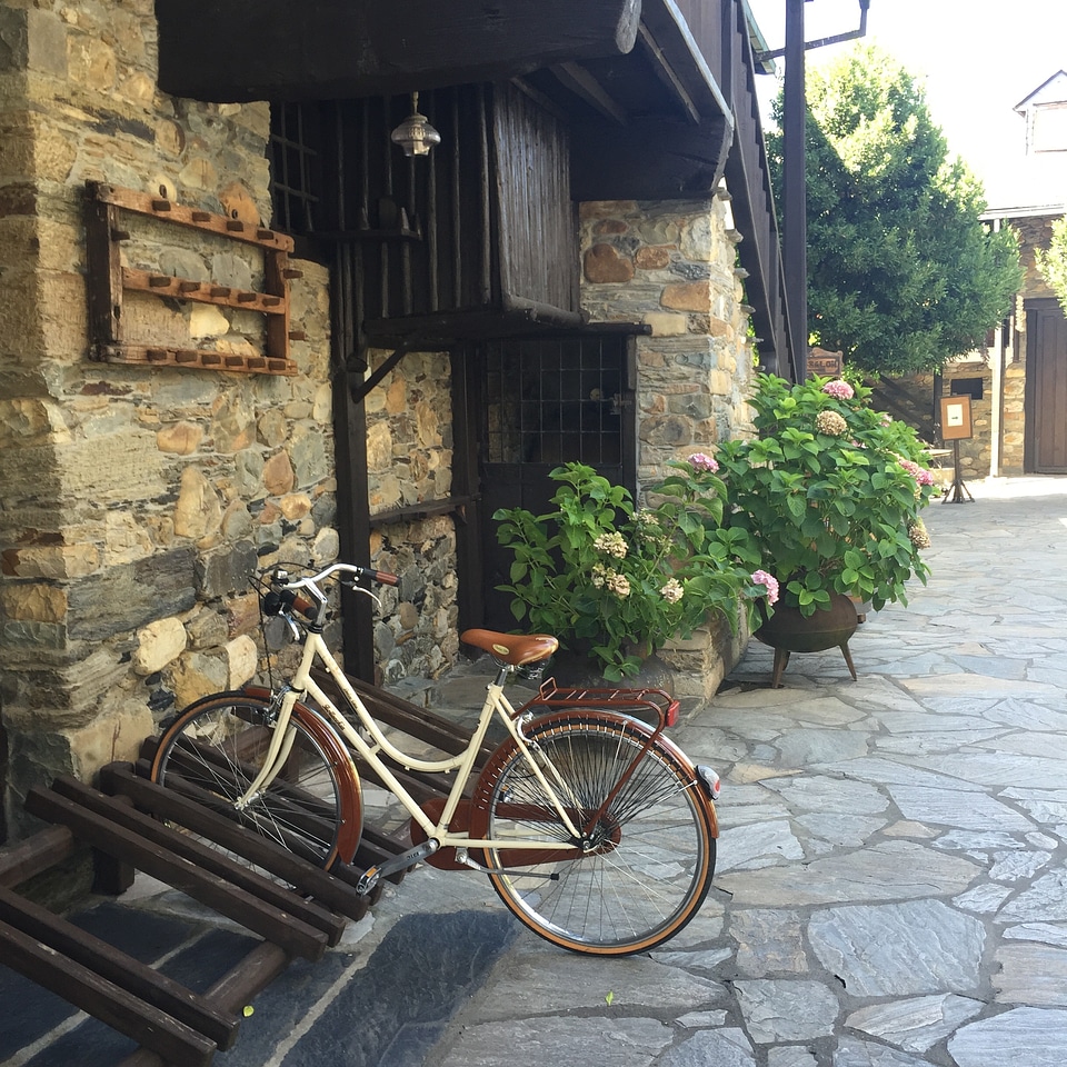 Old town medivial village bike