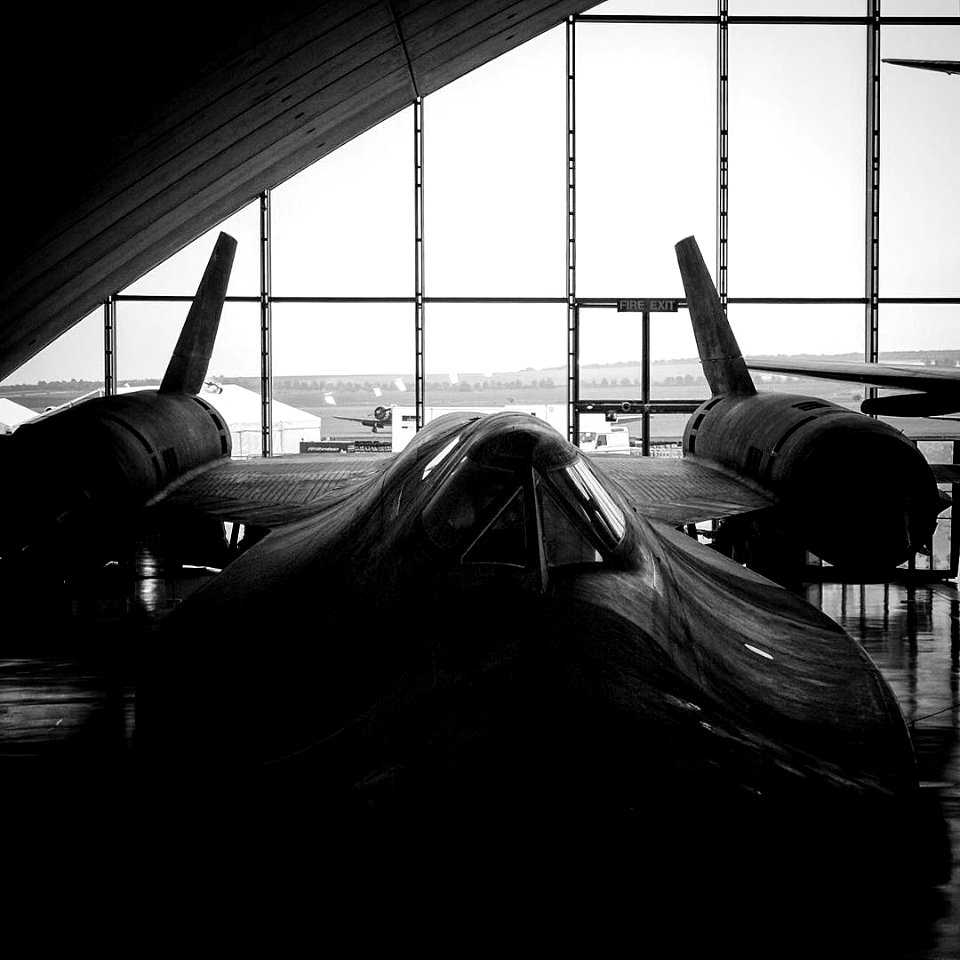 The #SR71Blackbird in the #American #hangar at #Duxford.