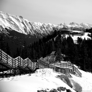 Banff Landscape - Sulphur Mountain Gondola and Walkway photo