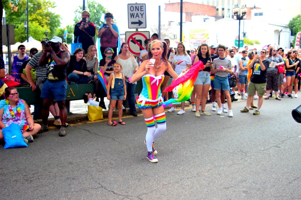 colorful girl photo