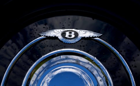 'Derby' Bentley 4 1/2 Litre Park Ward Sports Saloon, spare wheel cover and logo