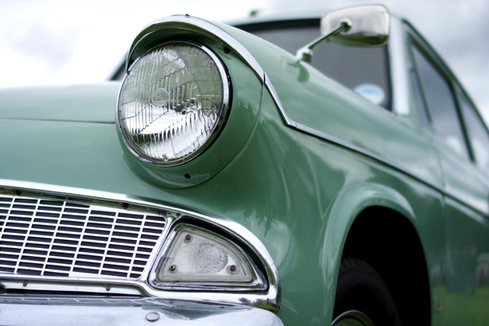 Ford Anglia 105e headlight