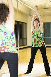 Female model stretch