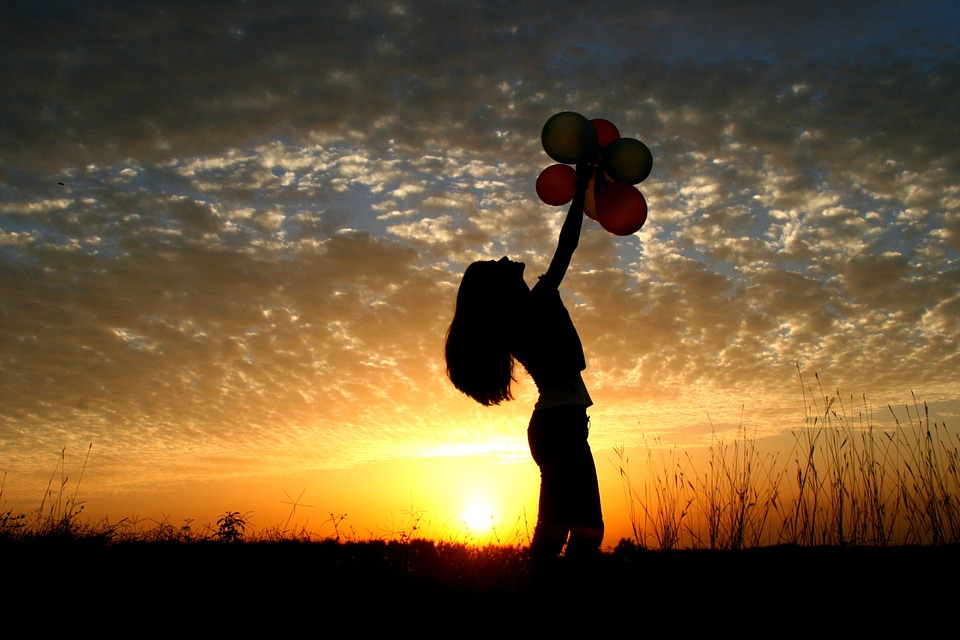 Sun sky clouds silhouette