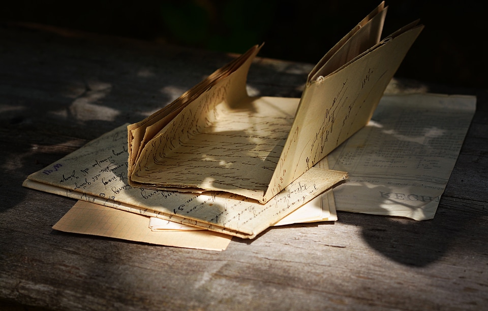 Old antique stationery