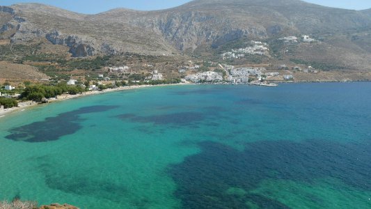 Vue sur Aigiali Bay