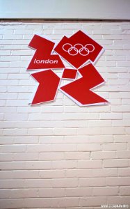 London Olympics - Logo at Earls Court