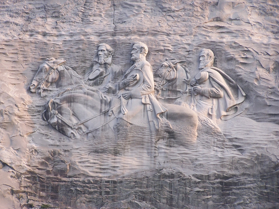 Mountain stone memorial
