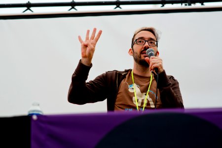 Danny Caligula et Pouhiou (conférence sur les droits du net)