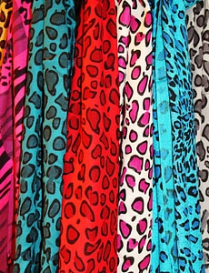 Color colorful scarf