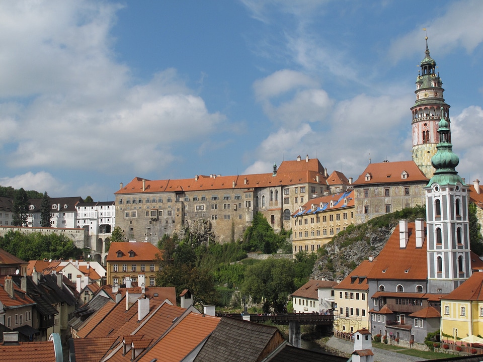 Cesky krumlov old town old houses