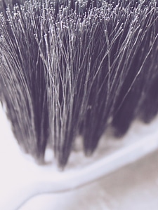 Close up broom plastic