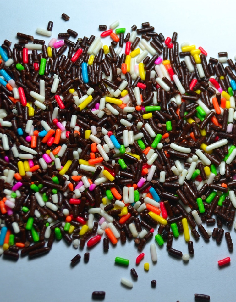 Colorful sweet food