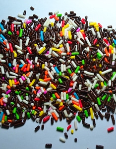 Colorful sweet food