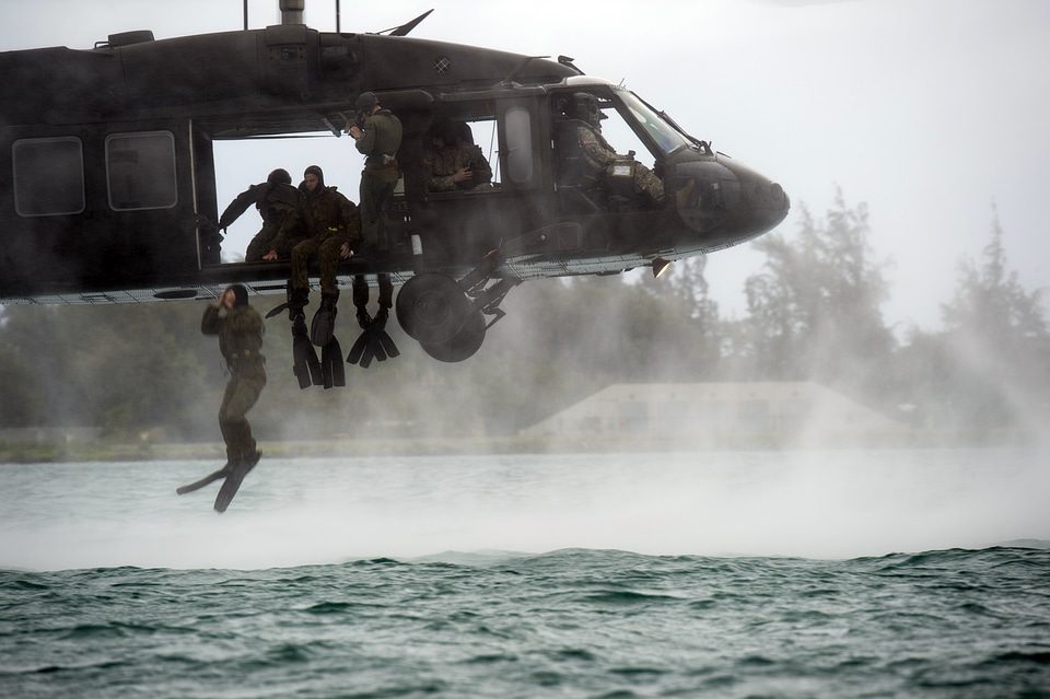 Military jump fall