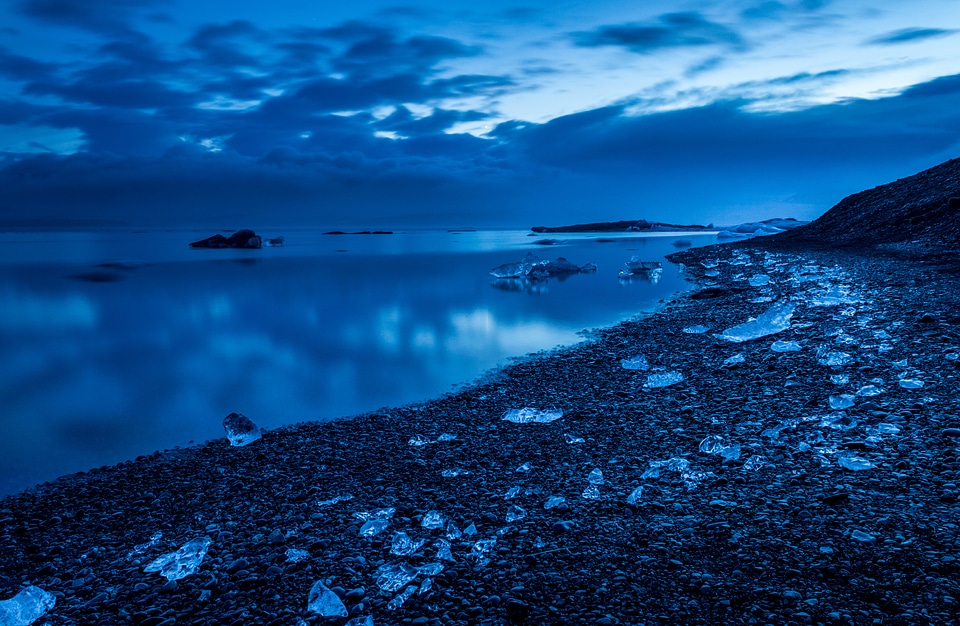 Sunrise lagoon iceland