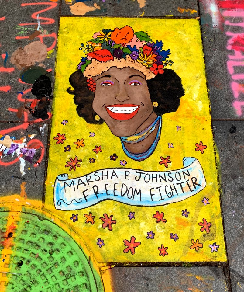 Portrait of Marsha P. Johnson, Freedom Fighter