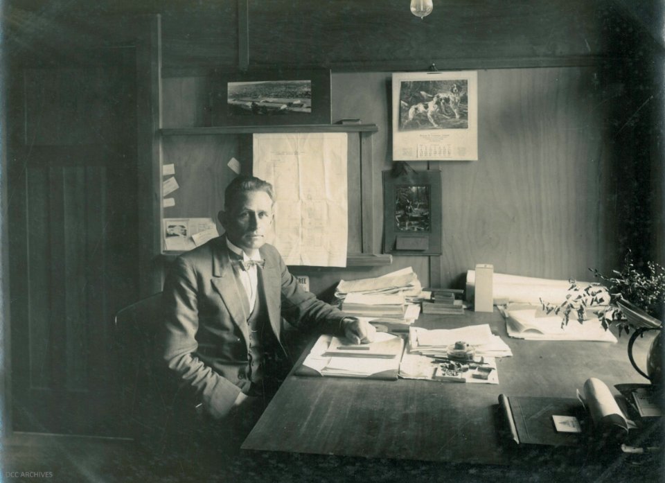 Mr Love, Contractor - Construction of the South Seas Exhibition, Logan Park 1924-1925