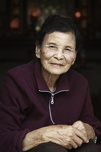 Grandmother portrait asia