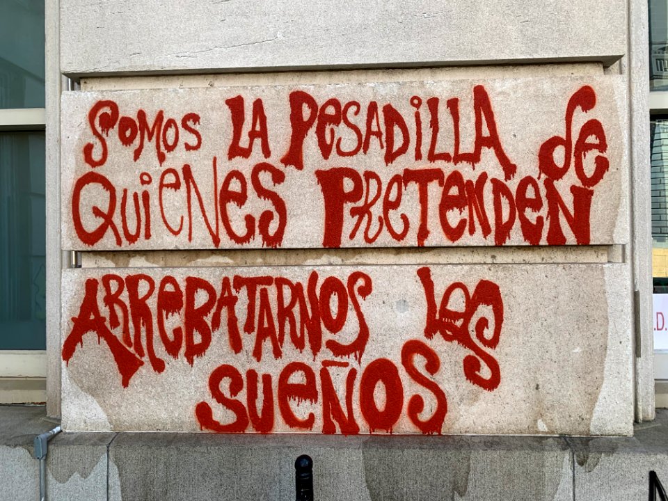 Somos la Pesadilla de Quienes Pretenden Arrebatarnos los Sueños - We Are the Nightmare of Those Who Try to Take Away Our Dreams
