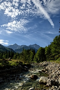 Top view mountains view photo