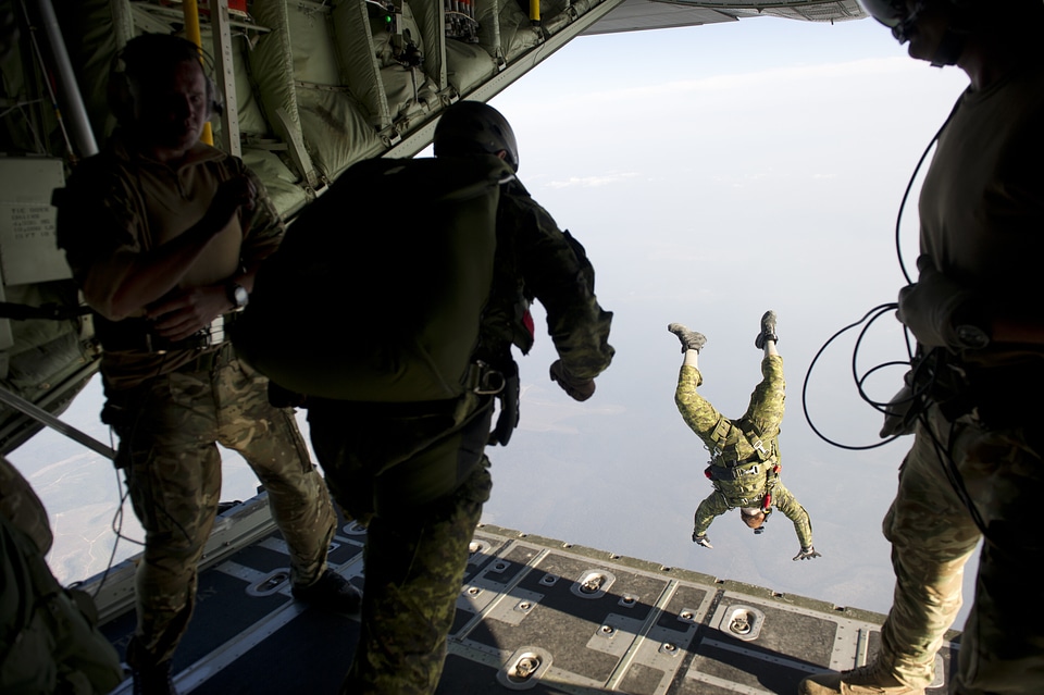 Jumping training military