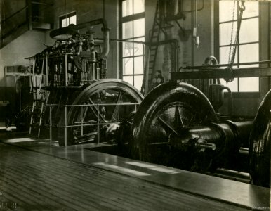 Musselburgh Pumping Station Interior, c1905