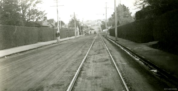 Highgate looking South towards Roslyn Township, showing Wright Street, 1932 photo