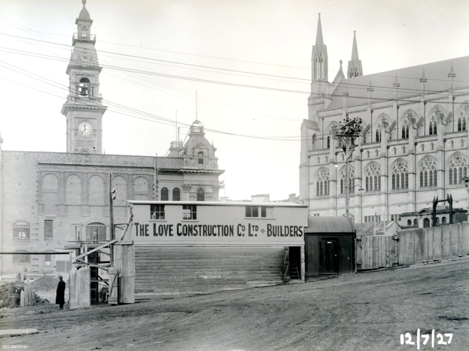 Onsite Offices for Love Construction Co Ltd Builders - Dunedin Town Hall