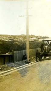 Cable Laying - Main South Road, c1920