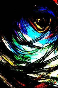 Abstraction eye painting photo