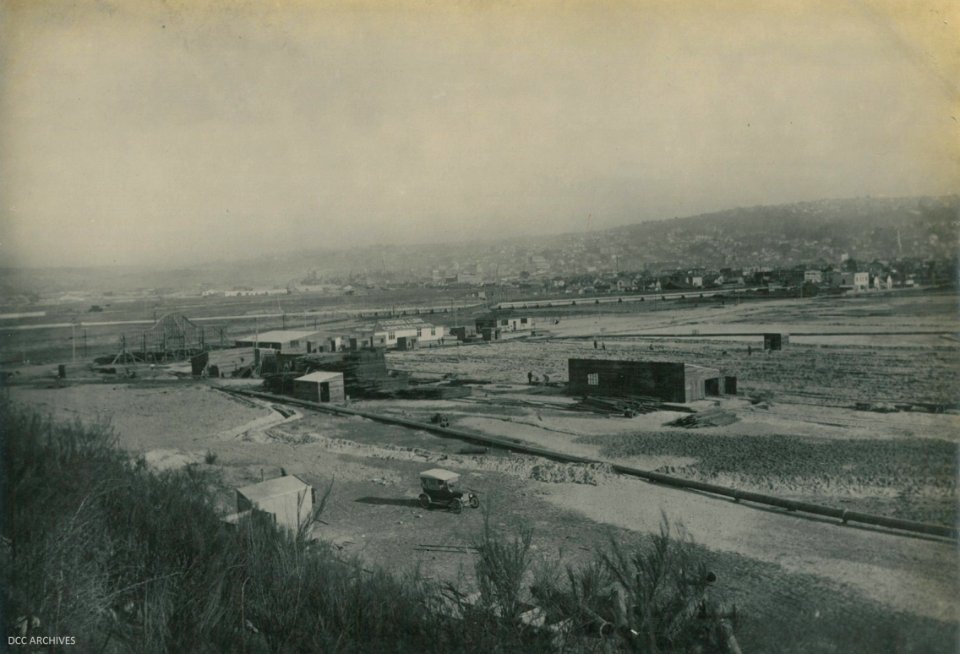 Beginning of building work for New Zealand South Seas Exhibition opened in 1925