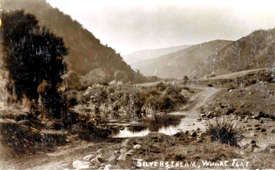 Silverstream Whare Flat postcard, no date