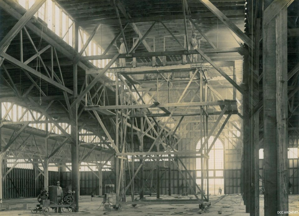 Construction of the New Zealand & South Seas Exhibition, Logan Park 1924-1925